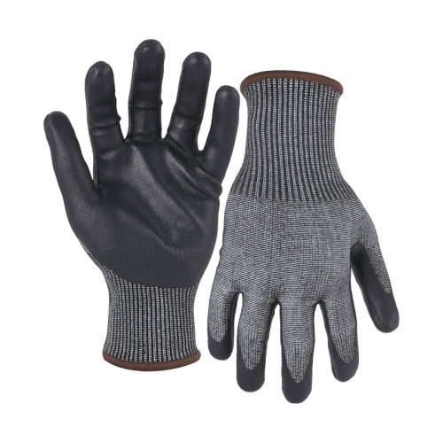 15G cut F/A6 DexiFoam palm coated gloves-Steel/Glass Fibre