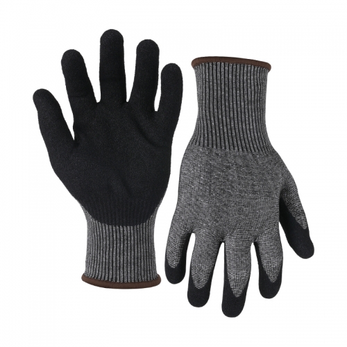 13G cut D/A4 DuraTuff palm coated gloves-Glass and Steel Free