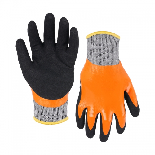 18G Cut E/A5 acrylic shell G-Flex double coated gloves(fully/palm)