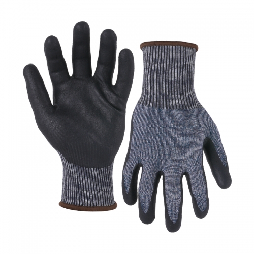 13G cut D/A4 DexiFoam palm coated gloves-Glass Fibre