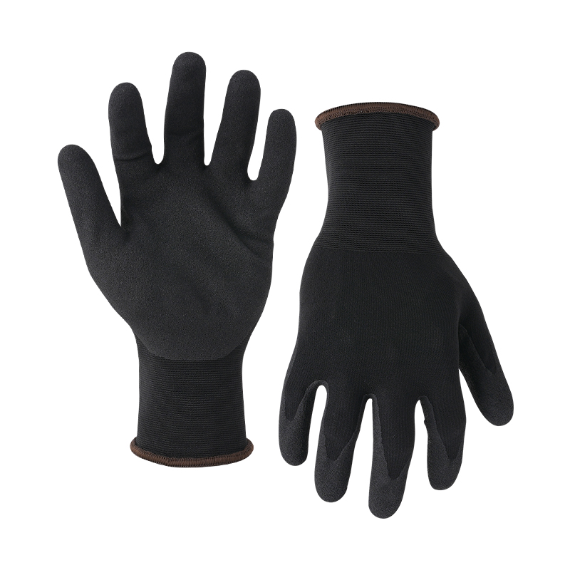 18G nylon/spandex shell G-Flex palm coated gloves