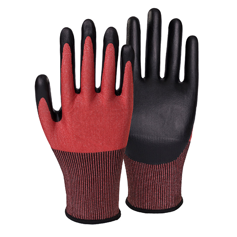 15G cut F/A6 DexiFoam palm coated gloves-Steel/Glass Fibre