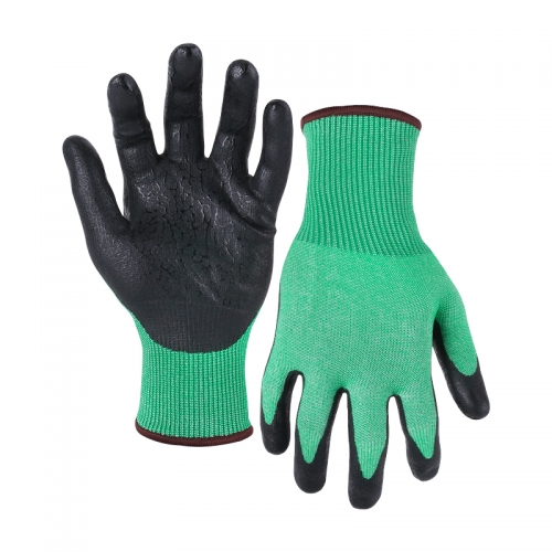 15G cut E/A5 UNIQFLEX palm coated gloves-Steel/Glass Fibre