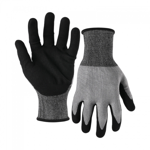21G cut E/A5 G-Flex palm coated gloves-Tungsten