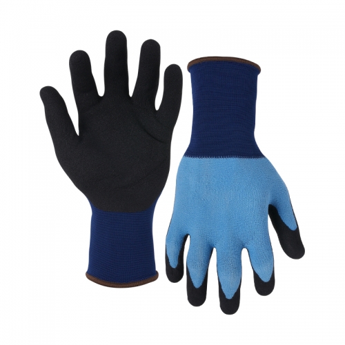 15G cool feeling nylon shell G-Flex palm coated gloves