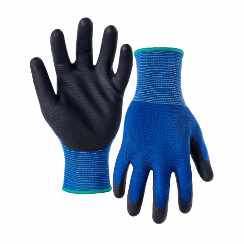 15G U3 nylon shell DexiFoam palm coated gloves