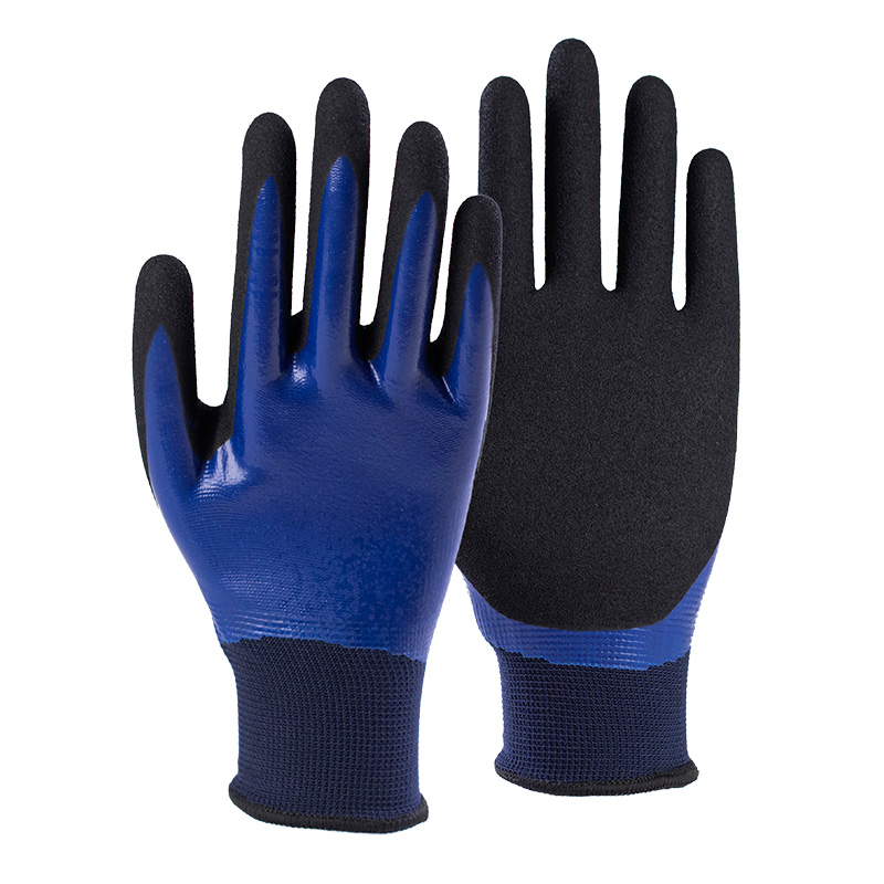 13G polyester shell DuraTuff double coated gloves(fully/palm)