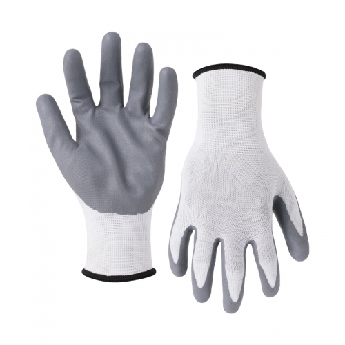 13G recycled polyester shell DexiFoam palm coated gloves