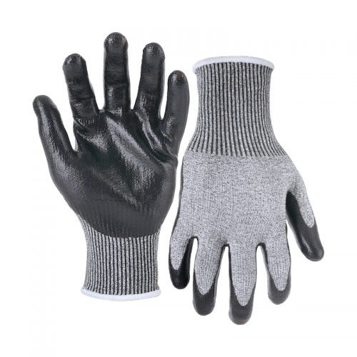 13G cut D/A4 nitrile smooth coated gloves-Glass and Steel Free