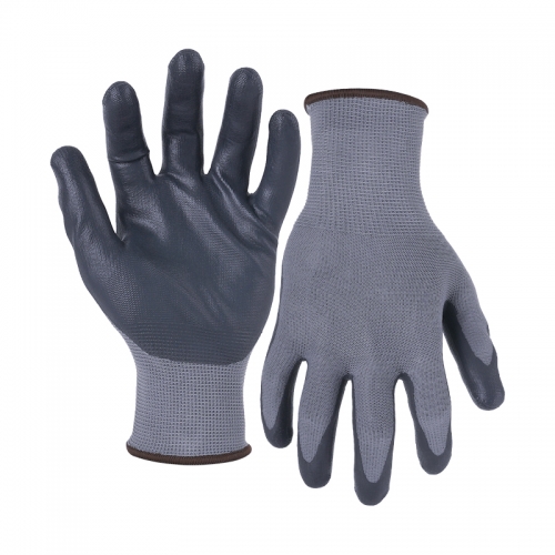 13G polyester shell DexiFoam Ultra palm coated gloves