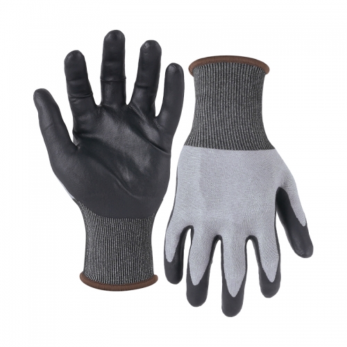 21G cut E/A5 DexiFoam palm coated gloves -Tungsten