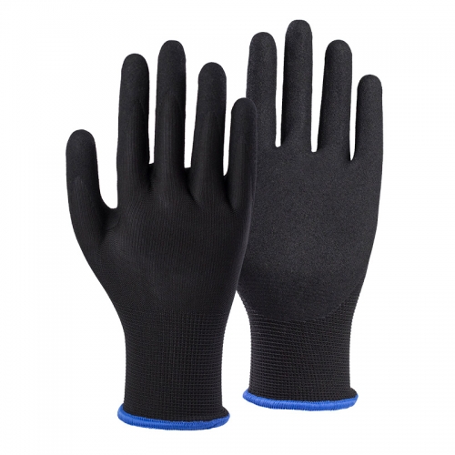13G nylon shell DuraTuff palm coated gloves