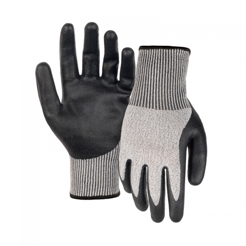 18G cut F/A6 DexiFoam thumb coated gloves-Steel