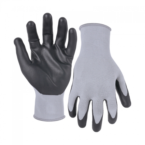 13G nylon shell DexiFoam palm coated gloves