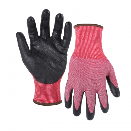 15G ANSI A7 UNIQFLEX palm coated gloves - Steel/Glass Fibre