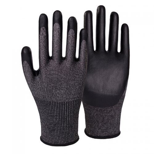 18G cut D/A4 DexiFoam palm coated gloves-Glass and Steel Free