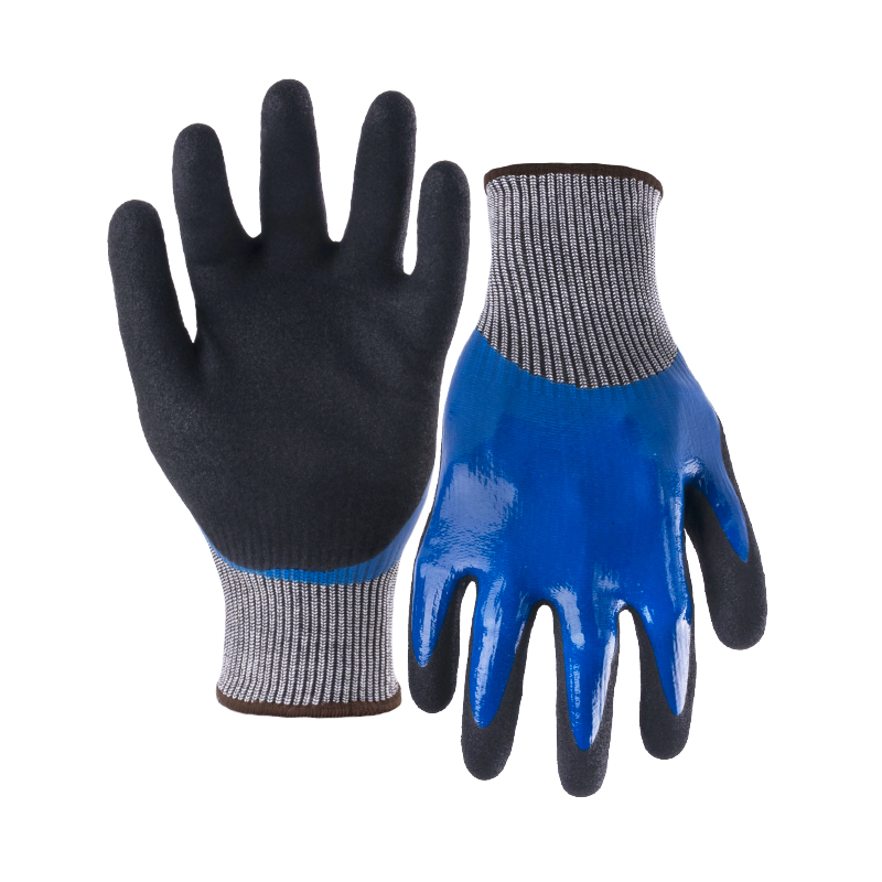 18G cut D/A4 G-Flex double coated gloves (fully/palm)-Steel