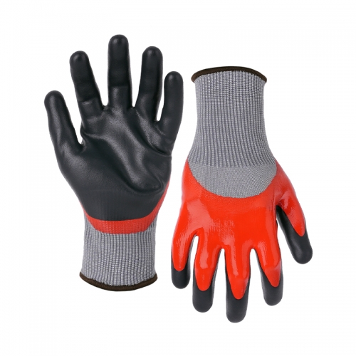 15G cut D/A4 GripFoam double coated gloves(half/palm)-Glass and Steel Free