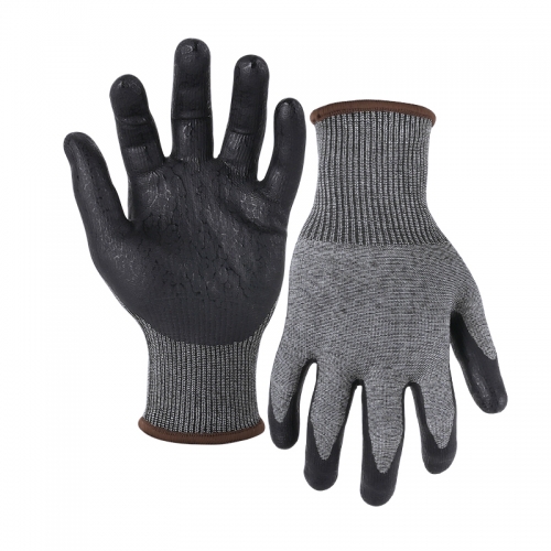 18G cut C/A3 UNIQFLEX palm coated gloves-Steel