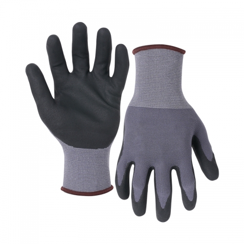 15G nylon/spandex shell DexiFoam Ultra palm coated gloves