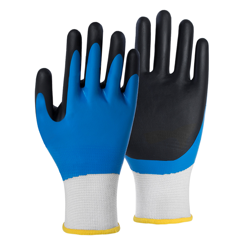 13G polyester shell DexiFoam double coated gloves(fully/palm)